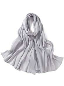 1pc Sparkling Metallic Women Hijab Minimalist Shawl Scarf Solid Color Scarf Women Wrap Accessories Women Abaya Accessories Veiled Clothes