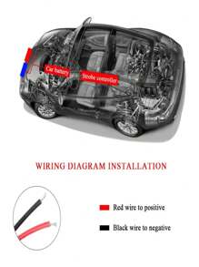 4 In 1 Red Blue Emergency Strobe Lights Police Lights 12V With Wireless Remote Control Flash Grille Light For Cars Truck Van SUV - White and Yellow - View 5