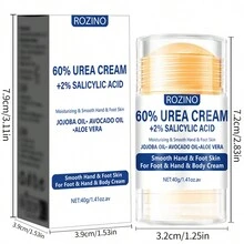 Rozino 60% 尿素手足霜 - 强效保湿、补水并软化干燥皮肤 - 黃色 - 查看 9