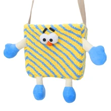 1 pieza de bolsa de almacenamiento colgante de respaldo de asiento de coche de dibujos animados, organizador de almacenamiento multipropósito para el hogar y el auto - Amarillo - Ver 7