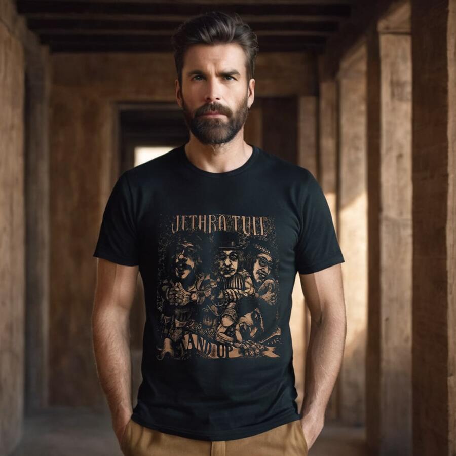 Men T-Shirts - 黑色 - 查看 1
