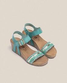 Yokono Women Platforms & Wedge Sandals - Green - View 4