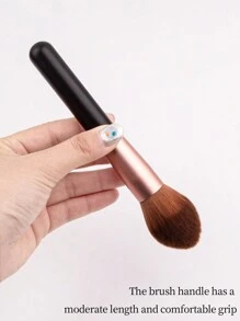 1 件装柔软化妆刷，适用于粉饼、腮红、多功能指甲除尘清洁刷、高端便携式美容刷 - 黑色 - 查看 2