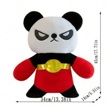 Angry Panda Plush Doll With Red Boxing Glove And Gold Belt, Birthday Party Gift, Collectible Doll For Display - Color - View 2