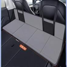 Grey Car Bed Headboard Barrier, Non-Inflatable Portable Car Sleeping Mattress For Rear Seat, Folding Extension Panel, Trunk Sleeping Magic Tool - Grey - View 2