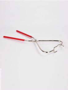 1pc Dipping Tool For Clay Stainless Steel Glazed Pliers Pottery Glazing Clip Tools Sculpture Tongs - Red - View 4