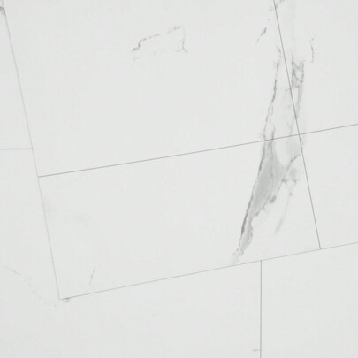 Self Adhesive Vinyl Floor Tiles 390 X 23.6 Inch  1.5mm Thick Peel & Stick  White Marble Texture DIY Flooring For Kitchen  Dining Room  Bedrooms & Bathrooms  Easy For Home Decor