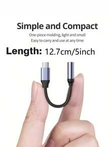 Adaptador USB tipo C a 3.5mm Aux, cable de audio jack 3.5 tipo C a conector para auriculares compatible con Samsung/Xiaomi - Multicolor - Ver 4