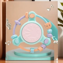 Music Story Tambor e microfone com miçangas Design de joias elegante e criativo