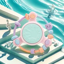 Music Story Tambor e microfone com miçangas Design de joias elegante e criativo