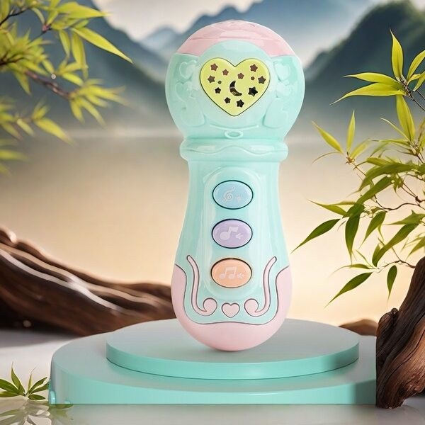 Music Story Tambor e microfone com miçangas Design de joias elegante e criativo