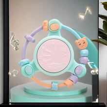 Music Story Tambor e microfone com miçangas Design de joias elegante e criativo