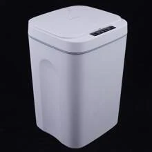 4.22 Gallon Trash Can Touchless Automatic Motion Sensor Smart Trash Can Bathroom - White(白色) - 查看 11
