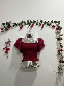 Women Tank Tops & Camis - Burgundy - View 1