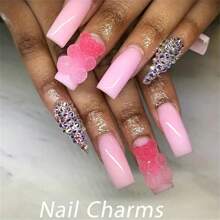 5/10/20/30/50/60/80/100pcs Colorful Mini Flat Gummy Bear, Star, Heart Shaped Resin Decoration Accessories For Jewelry Making, Crafts, Phone Decor, Scrapbooking, Nail Art