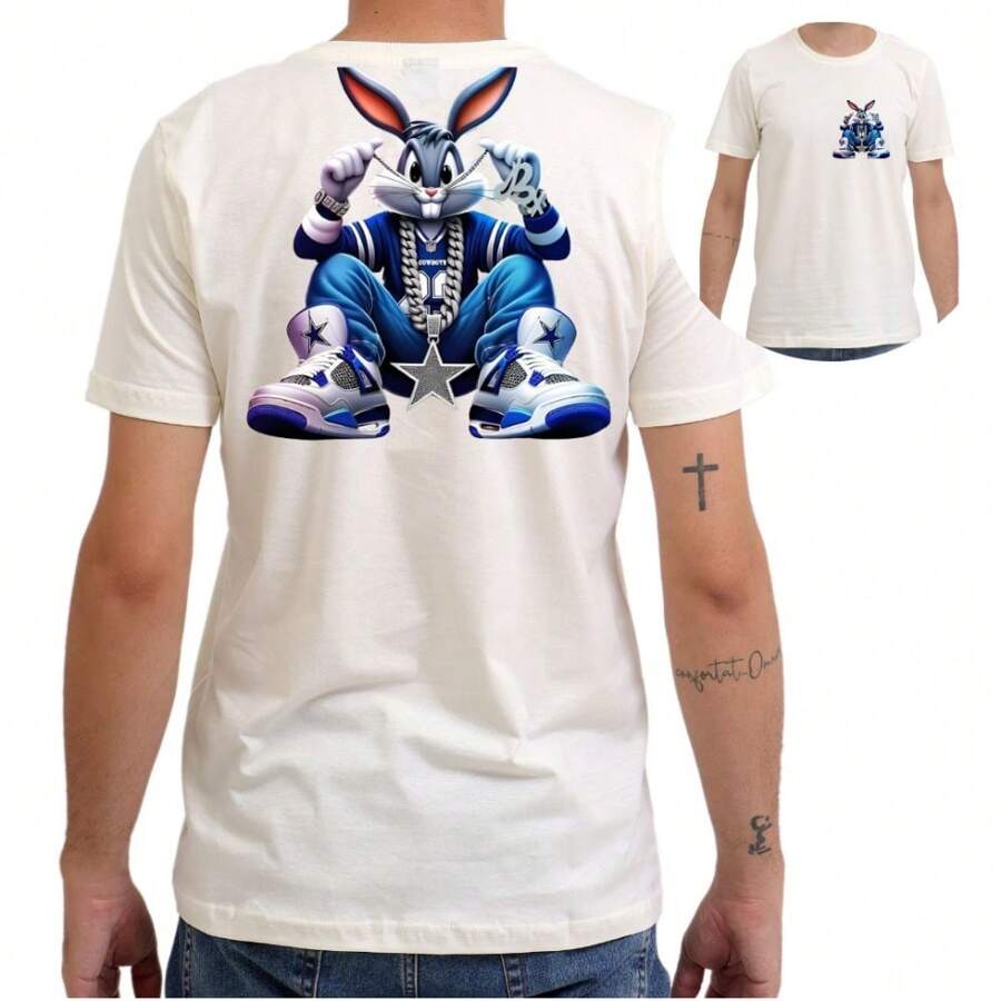 Men T-Shirts - 香檳色 - 查看 1