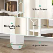 LITTLE TREE Corner Shelf, 7-Tier Industrial Corner Bookshelf, Wood And Metal Corner Etagere Bookcase, Freestanding Display Shelf For Living Room, Kitchen, Home Office - White - View 4