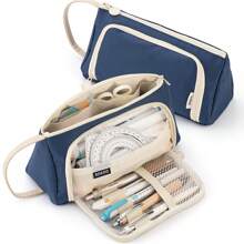 Tragbare Federtasche, Stifteetui mit großer Kapazität, multifunktionaler Stifthalter, süßes Lernwerkzeug, Aufbewahrungstasche für Büro und Schule, Geschenk für Makeup-Sammlung, Schreibtischorganizer / Federtasche mit großer Kapazität, Schülermäppchen, Stiftaufbewahrung, Schulmaterialien, Stiftbehälter, Stifte-Taschen, Büromaterialien, Schulmaterialien, Vielfunktions-Stifteetui, Große Federmäppchen, Taschen, Bürostifte, Schulsachen - 21 cm * 11,5 cm * 8,5 cm - Übersicht 9