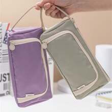 Tragbare Federtasche, Stifteetui mit großer Kapazität, multifunktionaler Stifthalter, süßes Lernwerkzeug, Aufbewahrungstasche für Büro und Schule, Geschenk für Makeup-Sammlung, Schreibtischorganizer / Federtasche mit großer Kapazität, Schülermäppchen, Stiftaufbewahrung, Schulmaterialien, Stiftbehälter, Stifte-Taschen, Büromaterialien, Schulmaterialien, Vielfunktions-Stifteetui, Große Federmäppchen, Taschen, Bürostifte, Schulsachen - 21 cm * 11,5 cm * 8,5 cm - Übersicht 4