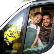 Baby On Board Signs With Suction Cups, Essential For Cars, Baby On Board Signs, Car Signs Baby On Board, Kids On Board Car Sign , Baby In Car Sticker, Baby On Board For Cars With Suction Cups - Multicolor - View 4