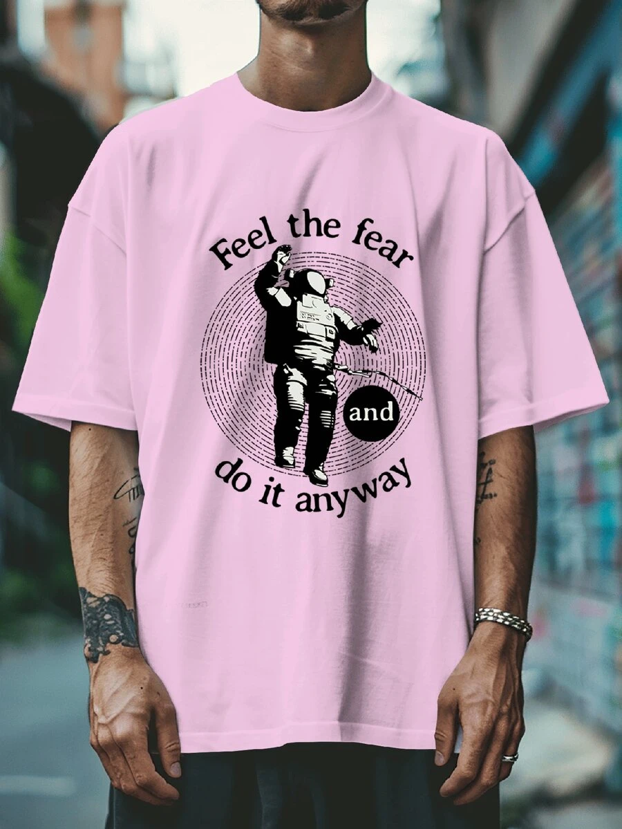 Men T-Shirts - Màu Hồng baby - Xem 1