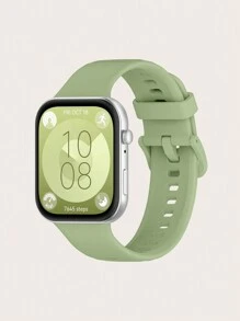 1pc Women/Men Fashionable Solid Color Silicone Strap Compatible With Huawei Watch Fit 3 Smart Watch Accessories - Huawei Watch Fit 3 - View 7