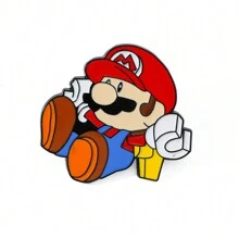 1 Stück kreative Spiel-Brosche, personalisierter  Emaille-Pin, Metall-Abzeichen-Schmuck, Kleidung, Rucksack-Accessoire, Geschenk für Freunde - Spiel-B - Übersicht 22