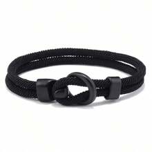 1pc Minimalist Handmade Milan Rope Bracelet For Men With Braided Design And Clasp, Suitable For Daily And Summer Wear - A - View 11