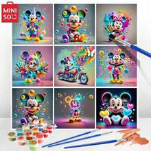 1set Painting By Number Kit  Colorful For Adults Oil Painting Pictures By Numbers Cartoon Pattern Home Decor Wall Art - Multicolor - View 1