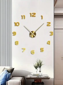 1 Pc, Modern Minimalist And Oversized Creative DIY Wall Clock, Frameless Wall Clock, Silent Clock, Restaurant Art Clock, Home Living Room, Room Office Kitchen Decoration Wall Clock,Home Decor ,Room Decor Gifts Birthday Graduation Clock Wall Bedroom Decor Dormitory Decor Back To School - 120cm/47.2inch - View 8