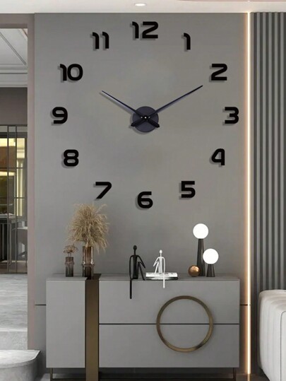 Pc, Moderne Minimalist Oversized Creative DIY Wand Clock, Frameless Silent Restaurant Art Home Living Room, Room Office Kitchen ation Clock,Home ,Room Birthday Graduation Klok Bedroom Dormitory Back To School view 8