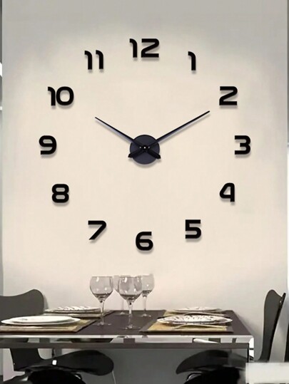 Pc, Moderne Minimalist Oversized Creative DIY Wand Clock, Frameless Silent Restaurant Art Home Living Room, Room Office Kitchen ation Clock,Home ,Room Birthday Graduation Klok Bedroom Dormitory Back To School