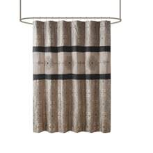 Gracie Mills Kurtis Medallion Jacquard Embroidered Shower Curtain - GRACE-7786 - 黑色 - 查看 2