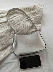 Bolsa Baguete Feminina Pequena Vintage de Ombro