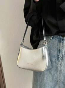 Bolsa Baguete Feminina Pequena Vintage de Ombro