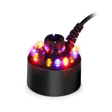 12 LED Mist Maker Fogger Water Fountain Pond Fog Machine Atomizer Air Humidifier