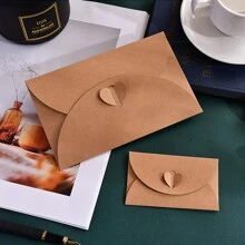 10 pezzi + (1 pezzo di nastro biadesivo) / 50 pezzi di buste gialle in stile vintage in carta kraft da 120 g, buste per lettere manoscritte, adatte per fatture, ricevute, buste per stipendio, foto, regali di compleanno/Natale/Ognissanti/Ringraziamento/Festa della Mamma, adatte per forniture scolastiche/da ufficio, articoli per il ritorno a scuola
