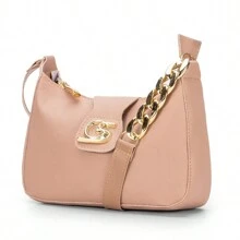 Gaby Show Women's Crescent Half Moon Shoulder Bag - 卡其色 - 查看 1