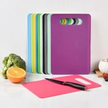 1PC Plastic Chopping Board, Household Classification Chopping Board, Baby Vegetable And Fruit Complementary Food Chopping Board, Outdoor Camping Picnic Chopping Board Light Non-Slip Chopping Board.