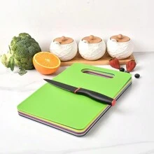 1PC Plastic Chopping Board, Household Classification Chopping Board, Baby Vegetable And Fruit Complementary Food Chopping Board, Outdoor Camping Picnic Chopping Board Light Non-Slip Chopping Board.