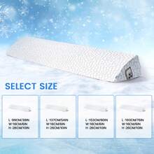 TEXSTEAD 1 个凉爽感觉楔形枕头、分体间隙填充物可调节床、床垫连接器更换床垫间隙填充物、床上用品 - 白色 - 查看 2