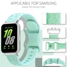 22mm Engraved Loop Strap Compatible With Samsung Galaxy Fit 3 Adjustable Rubber Bracelet Watchband Compatible With Samsung Galaxy Fit3 Band Accessories - For Galaxy Fit 3 - View 2