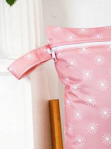 1PC Waterproof Washable Wet Bag For Travel, Stroller, Daycare, Baby Diapers, Yoga, Beach, Pool, Wet Toddler Swimsuits