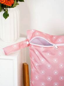 1PC Waterproof Washable Wet Bag For Travel, Stroller, Daycare, Baby Diapers, Yoga, Beach, Pool, Wet Toddler Swimsuits