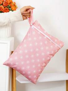 1PC Waterproof Washable Wet Bag For Travel, Stroller, Daycare, Baby Diapers, Yoga, Beach, Pool, Wet Toddler Swimsuits