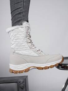 Winter Snow Boots 2024, Thickened & Warm With Thermal Lined , Waterproof & Anti-Slip, Thick Soled