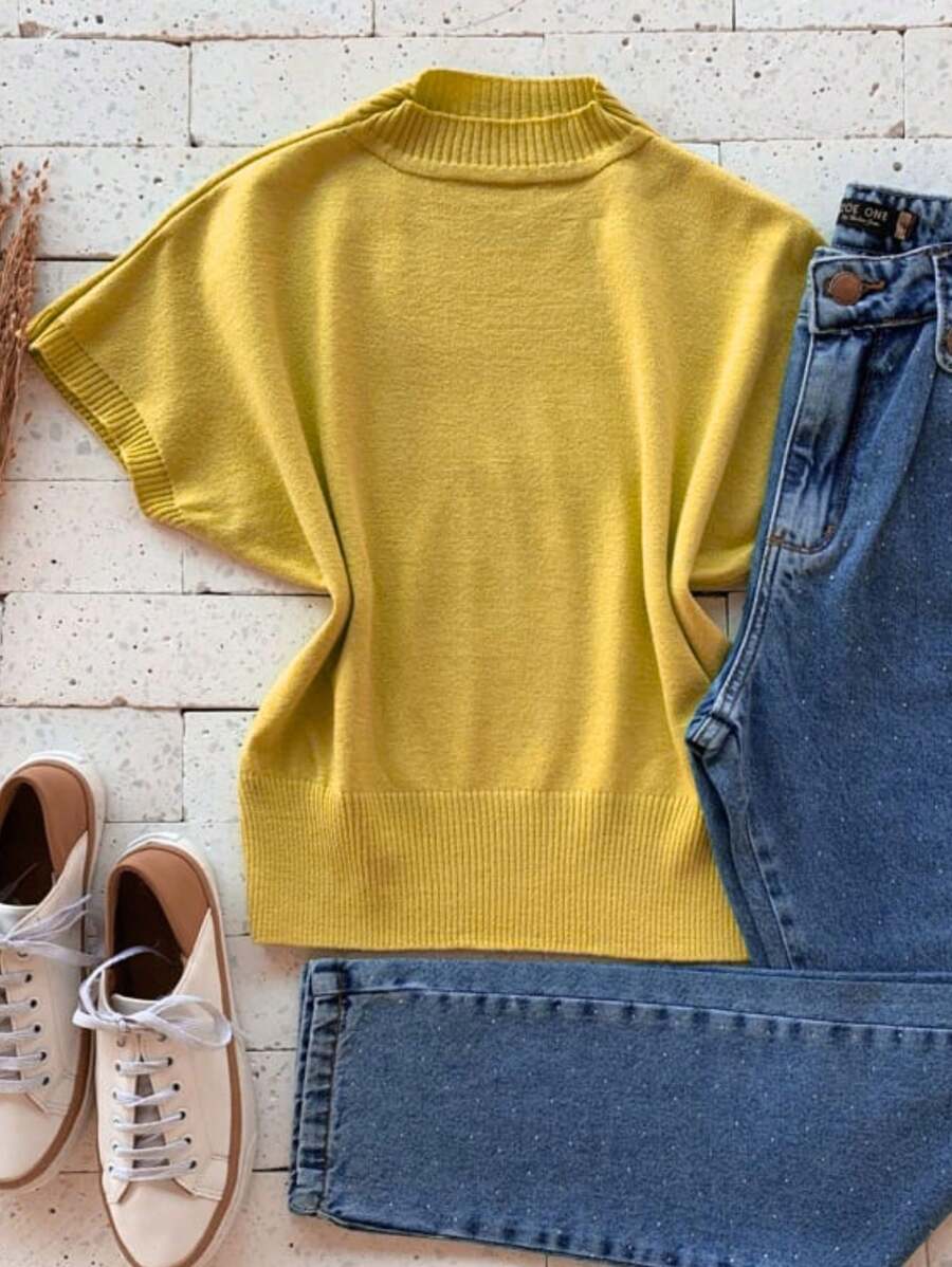 Women Sweaters - Yellow - View 1