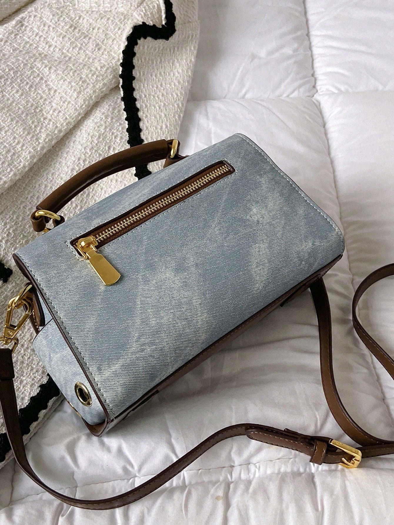 yating 1 قطعة (22x13x11 سم) حقيبة كتف يدوية فاخرة...