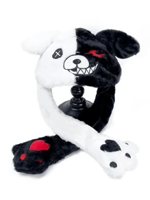 1pc Women's Cute Moving Ears Plush Hat - Thick Warm Fleece Earflap Beanie, Daily Wear Valentine's Day