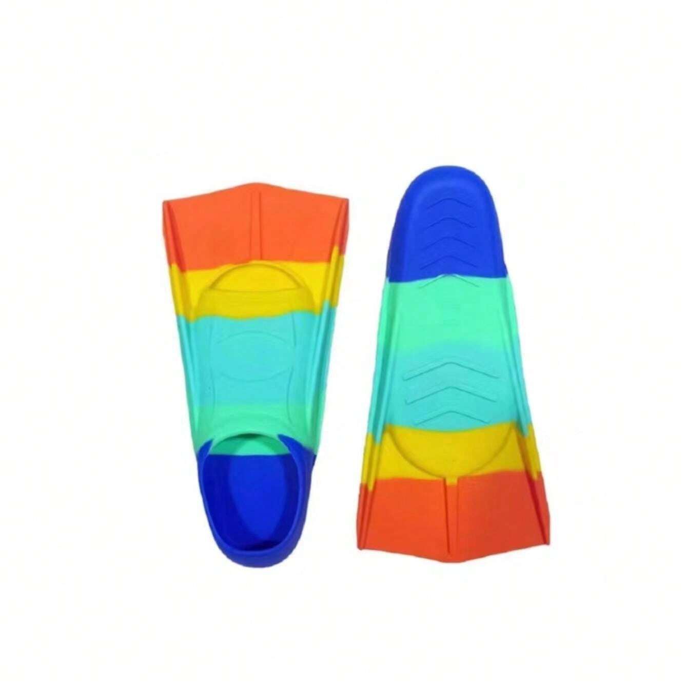 Adult Short Fins For Swimming, Snorkeling, Training, Frog Kick, Duck Diving, Butterfly Stroke